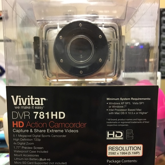 Vivitar DVR 781 HD Action Camcorder